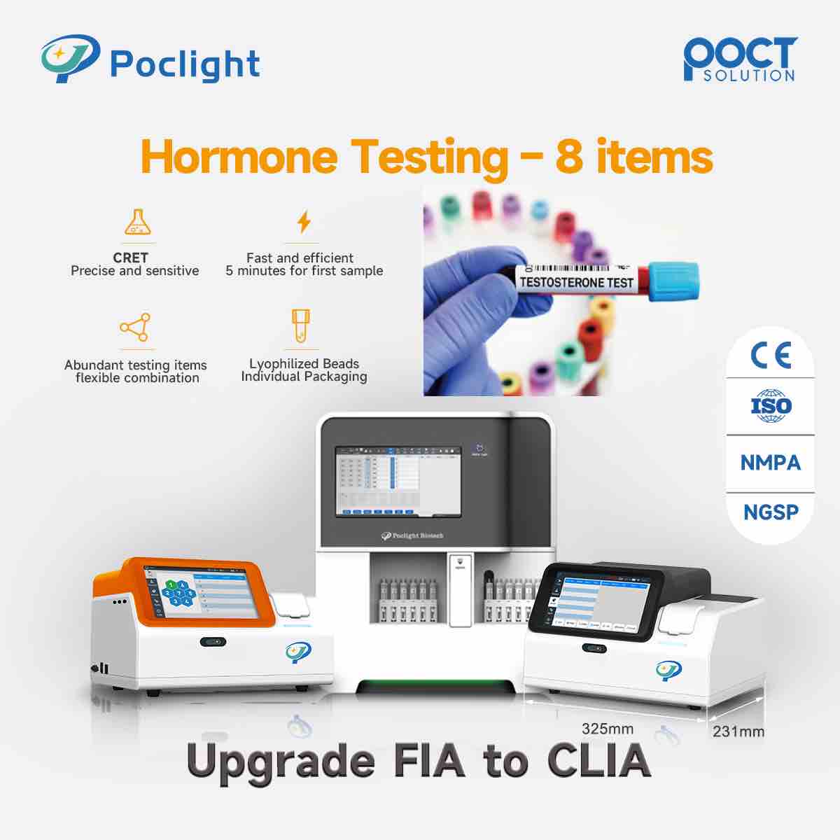 Kit Uji Hormon Seks Manusia (CLIA)